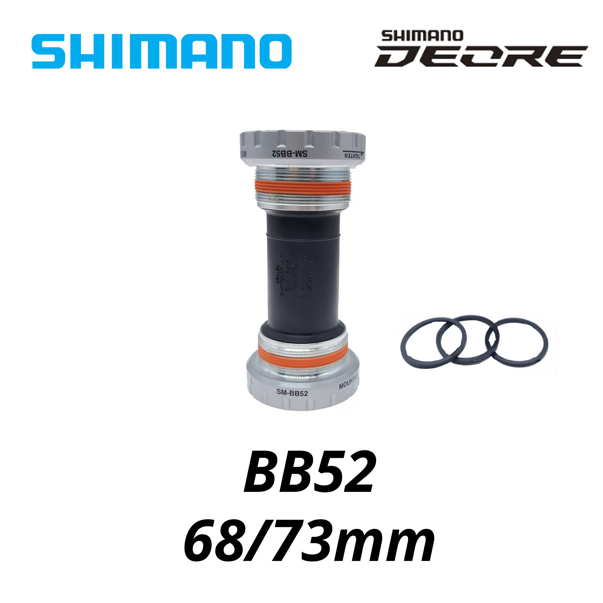 시마노 데오레 SM-BB52 MT500 XT MT800 MT801 할로우텍 산악 자전거 하단 브래킷 68 73 mm RS501 BBR60 로드 바이크용 BB71-41B