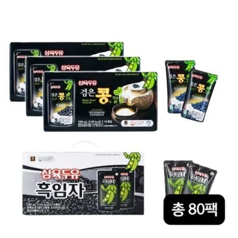 삼육두유 검은콩과칼슘X3박스삼육두유 흑임자(190mlX20팩