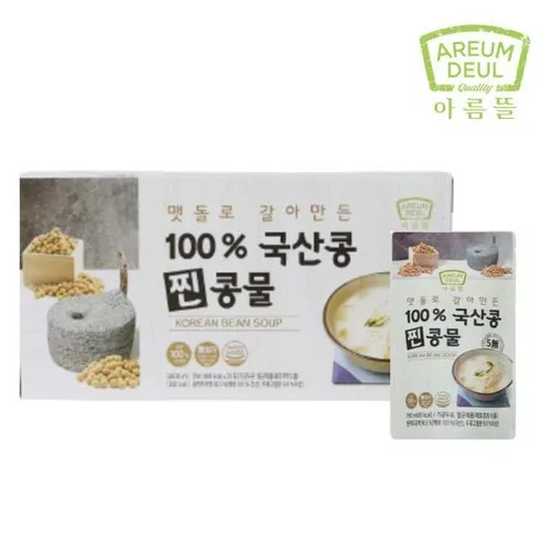 아름뜰 맷돌로 갈아만든 100 국산콩 찐콩물 60개