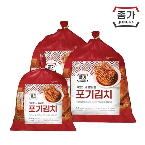 종가 종가집 중부식 포기김치 11kg 파김치 300g